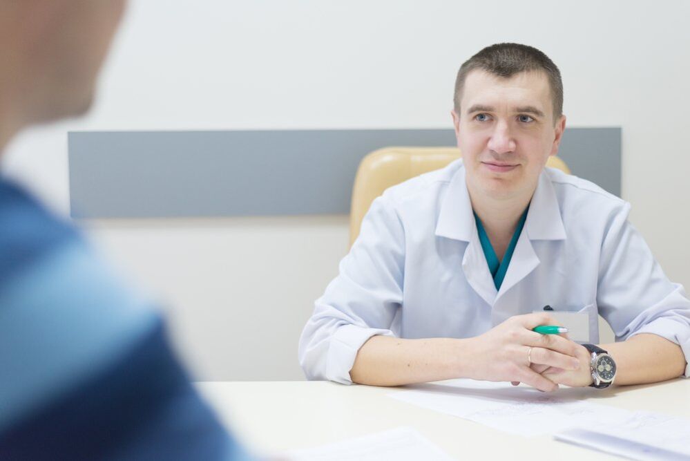 The urologist prescribes treatment for prostatitis